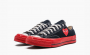 Comme des Garçons Play x Chuck 70 Low "Black Red" 