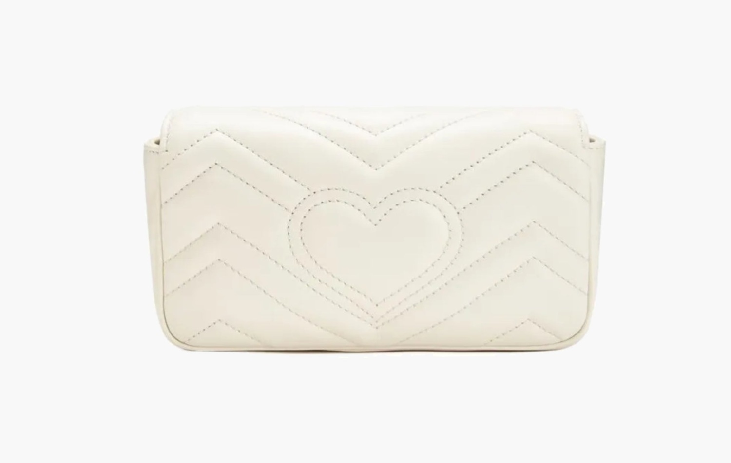 фото Gucci GG Marmont Matelasse Super Mini Bag "White" (Gucci)-476433 DSVRT 9022