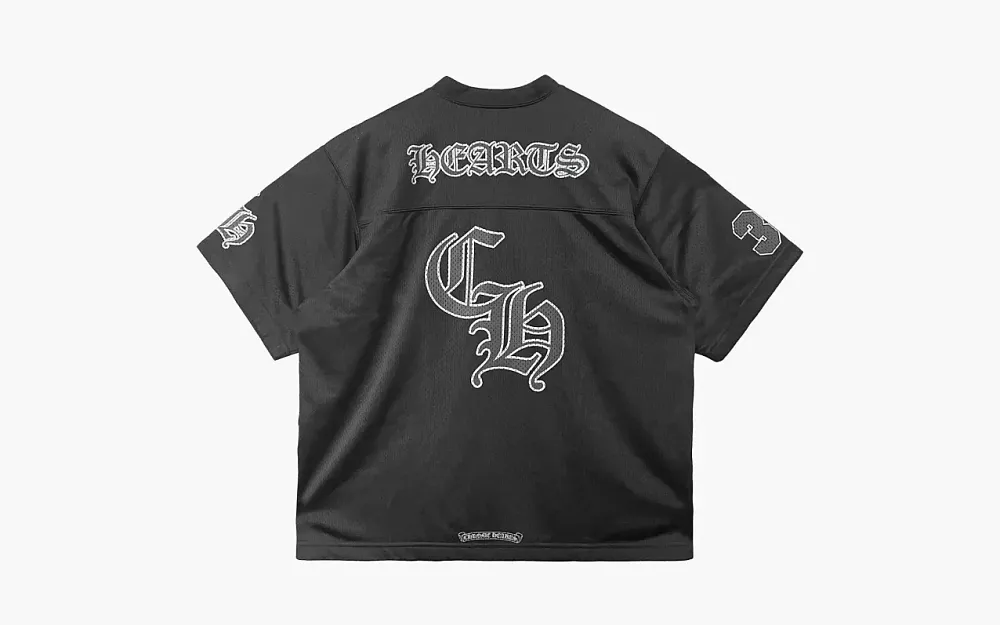 Chrome Hearts Mesh Stadium Football Jersey Black