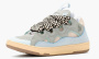 Lanvin Leather Curb Sneakers Light Blue 