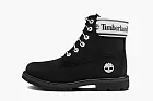 Timberland 6 Inch Premium LF WMNS Black Nubuck Logo