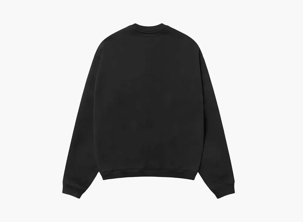 Stussy Stu Relaxed Crew Black