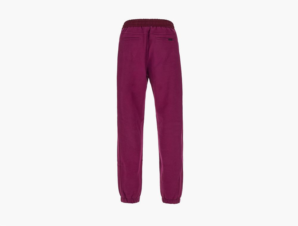 Saint Laurent Tyrian Cotton Joggers Fuchsia