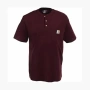 Carhartt K84 LOOSE FIT HEAVYWEIGHT SHORT-SLEEVE POCKET HENLEY T-SHIRT LogoT 