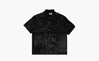 Supreme x Goodenough Crushed Rayon Pile Short-Sleeve Shirt Black