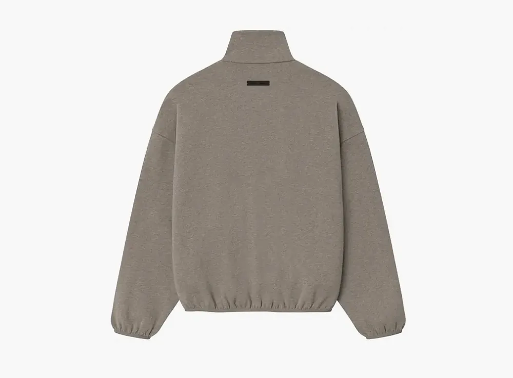 Fear of God Essentials Modern Fleece Track Jacket With Piping Homestead Heather