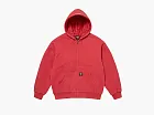 Supreme x Dickies Quilted Lined Zip Up Hooded Sweatshirt Burnt Red