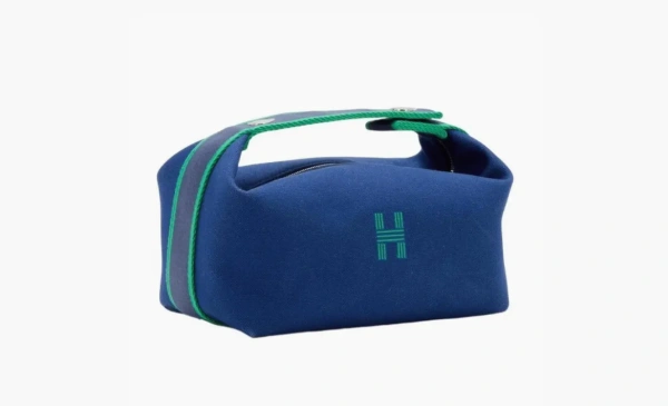 HERMES Bride a Brac Canvas Canvas Unisex Marine Blue 