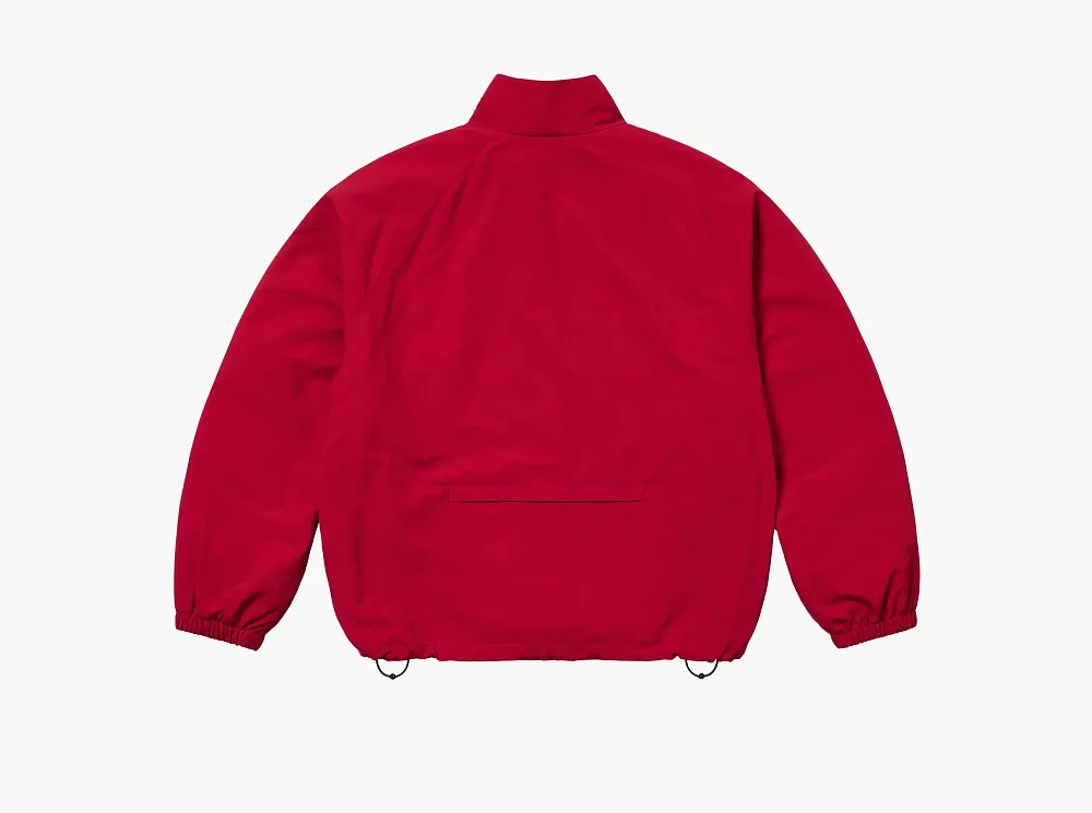 Supreme Contrast Zip Track Jacket Red