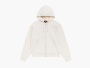 Stussy Textured Zip Hooded Sweater Bone 