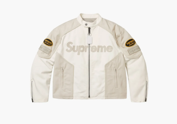 Supreme x Vanson Leathers x Cordura Cotton Jacket White 