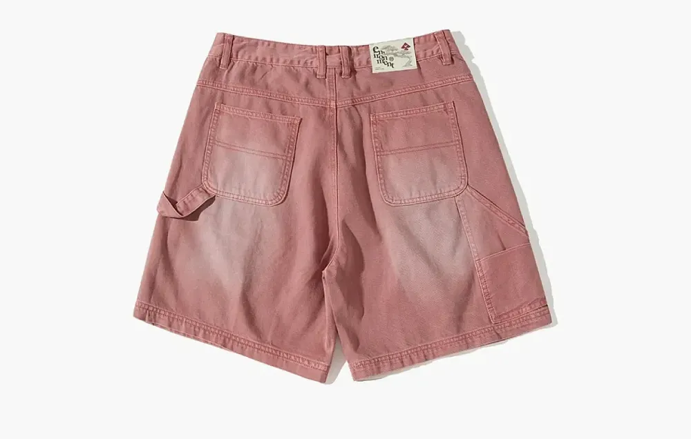 Nothomme Outdoor Retro Denim Shorts Pink