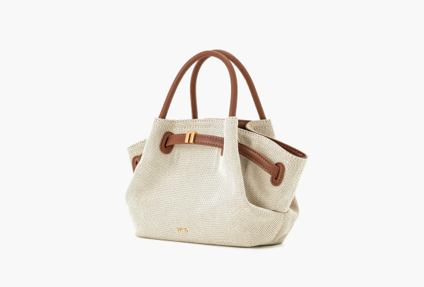 JW PEI Hana Mini Tote Bag Brown Canvas 