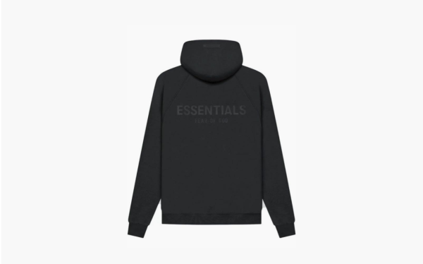 Fear of God Essentials SS21 Pull-Over Hoodie Stretch Limo Logo Black 