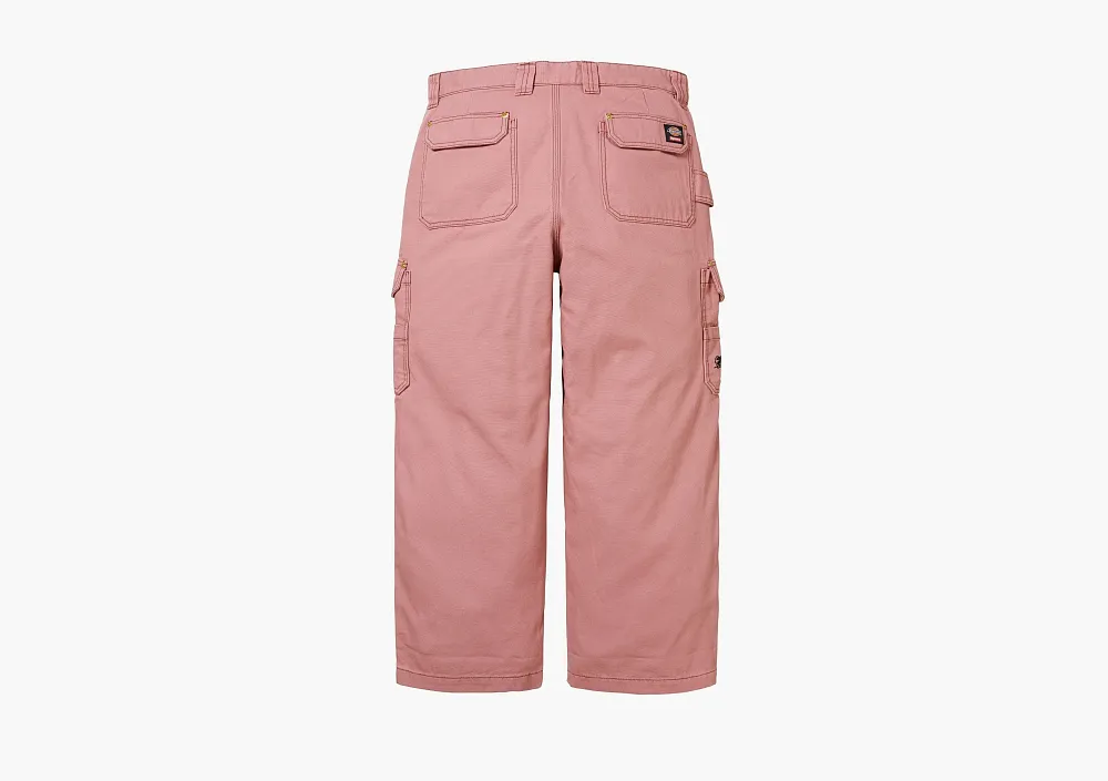 Supreme x Dickies Flannel Lined Cargo Pants Pink