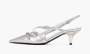 Miu Miu Patent Leather Slingbacks With Buckles Metal 