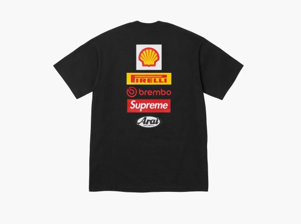 Supreme x Ducati Logo Tee Black 