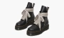 Rick Owens X Dr. Martens 1460 Leather Platform Boots Black 