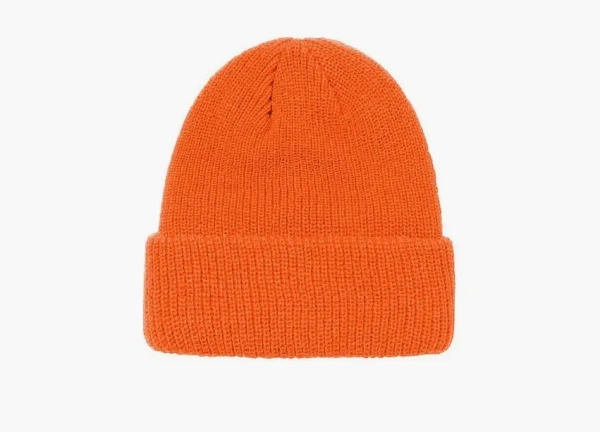 Stussy Basic Cuff Beanie Orange 
