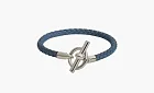 Hermès Glenan H Jean bracelet Blue