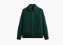 Kith Check Boucle Boxy Collared Overshirt Ivy Green 