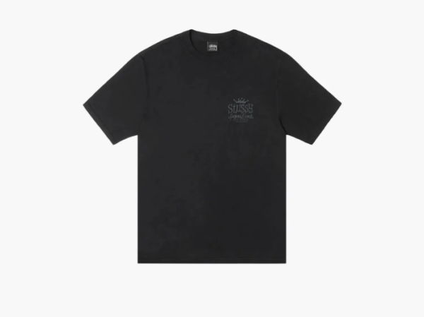 Stussy Beach House Tee Pigment Dyed Black  Stussy Beach House Tee Pigment Dyed Black