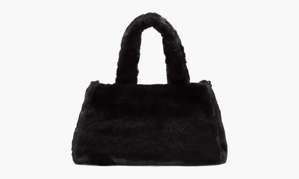 Nike Faux Fur Tote Bag Black