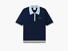 Casablanca Wool Knit Polo  Azul Marino