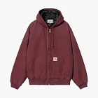 Carhartt WIP Active Hooded Jacket Burgundy