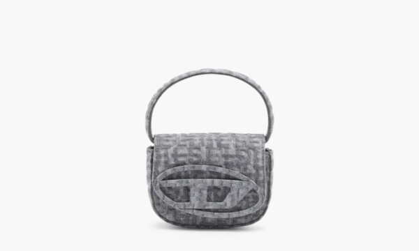Diesel 1DR Iconic Mini Bag Monogram Denim Grey  Diesel 1DR Iconic Mini Bag Monogram Denim Grey