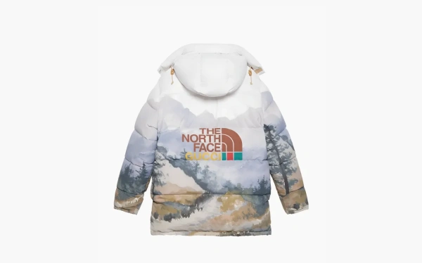 Gucci x The North Face Padded Jacket Trail Print  Gucci x The North Face Padded Jacket Trail Print