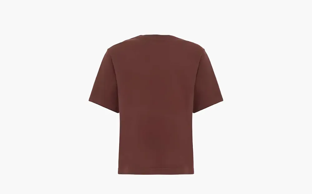 Sporty & Rich logo-print Cotton T-shirt Brown
