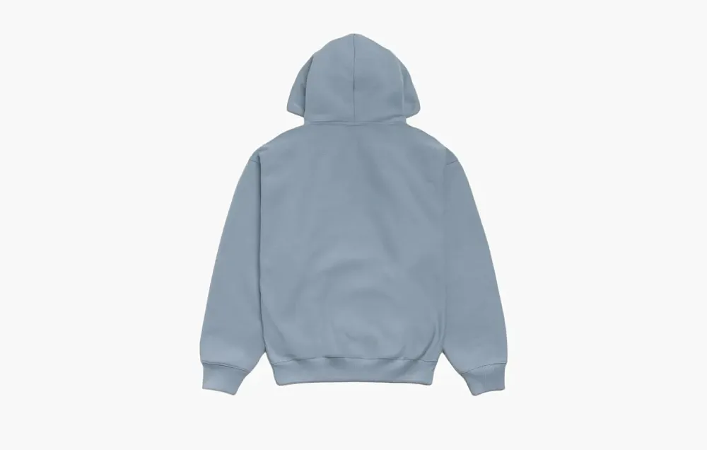 Stussy Double Stripe Embroidered Hoodie Slate Blue