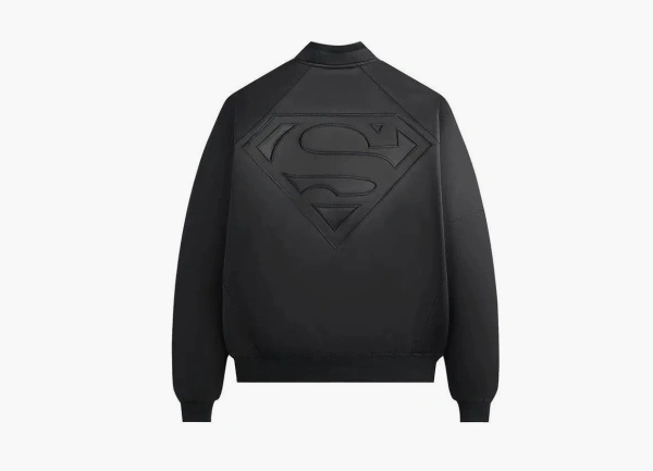 Kith x Superman Satin Bomber Jacket Black 