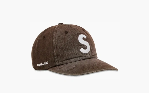 Supreme Cordura Denim S Logo 6-Panel Brown 