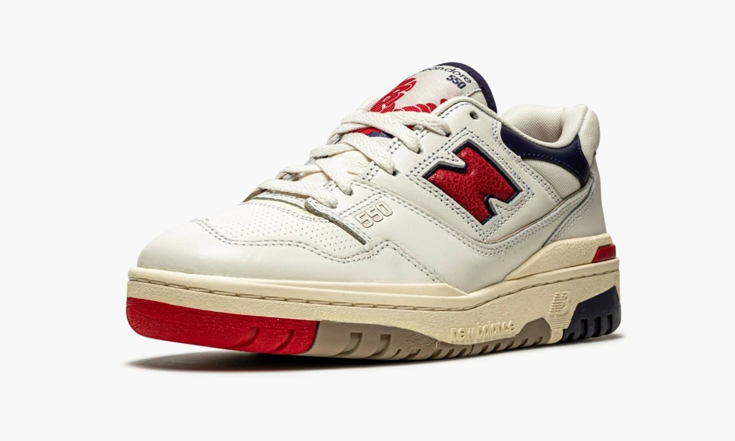 фото New Balance 550 "Aime Leon Dore - White Navy Red" (New Balance  550)-BB550A3