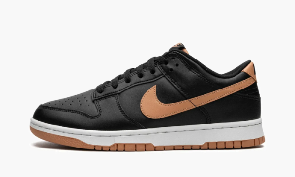 Nike Dunk Low Black / Amber Brown 