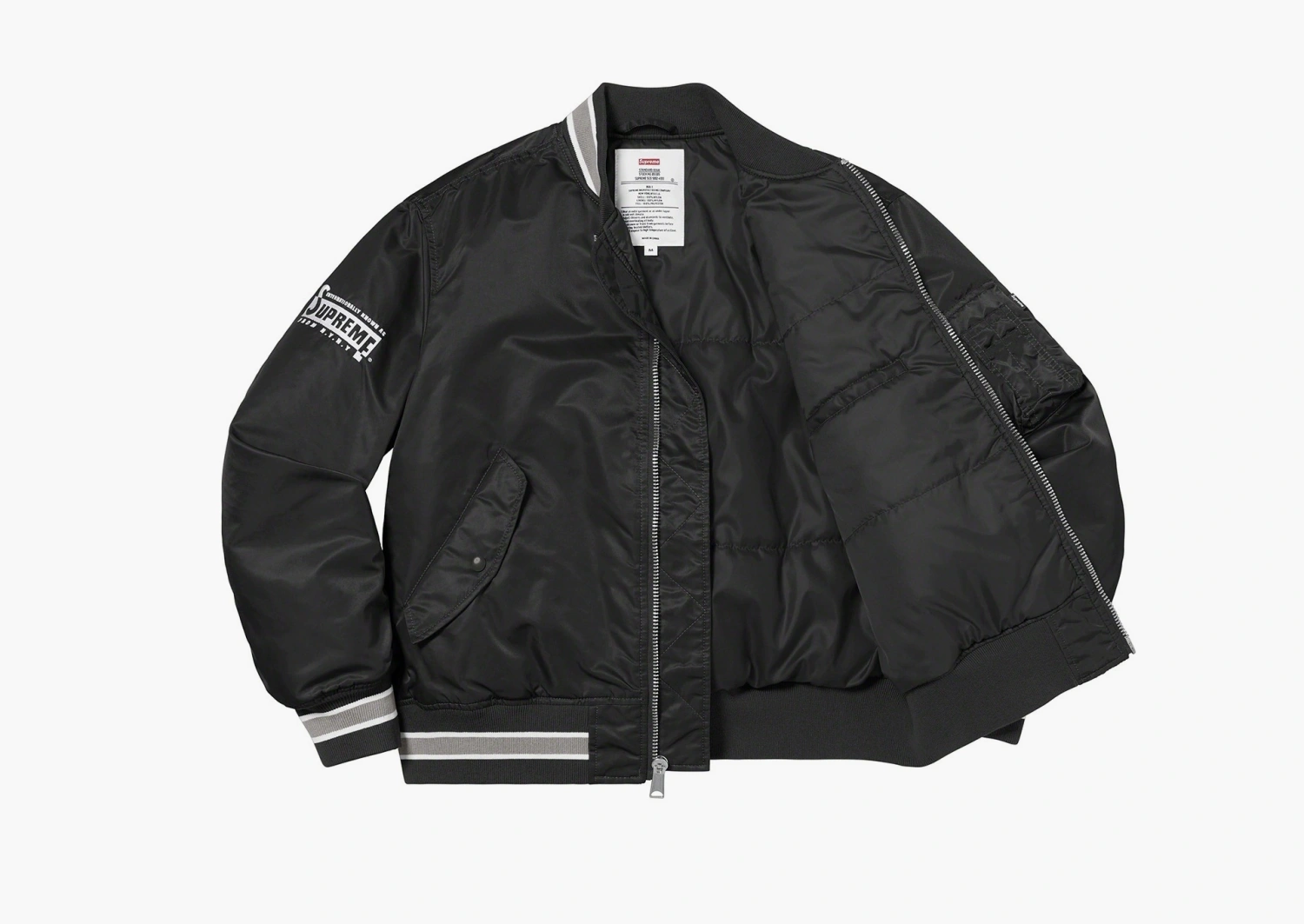 Supreme Second To None MA-1 Jacket Black 