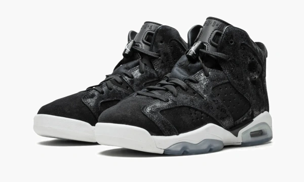 Air Jordan 6 Retro Prem Hc Gg Heiress - Black Suede 