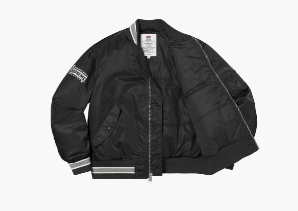 Supreme Second To None MA-1 Jacket Black  Supreme Second To None MA-1 Jacket Black