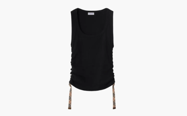 Burberry Festival Cotton Blend Tank Top Black 