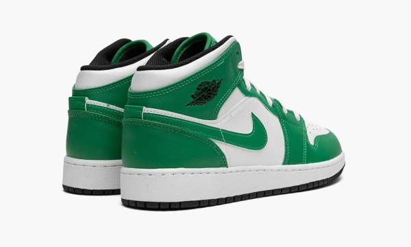 Air Jordan 1 Mid GS Lucky Green 