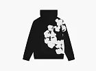 Denim Tears Big Cotton Wreath Hoodie Black