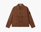Stone Island Double Coated Cotton Ripstop Coach Jacket Umber