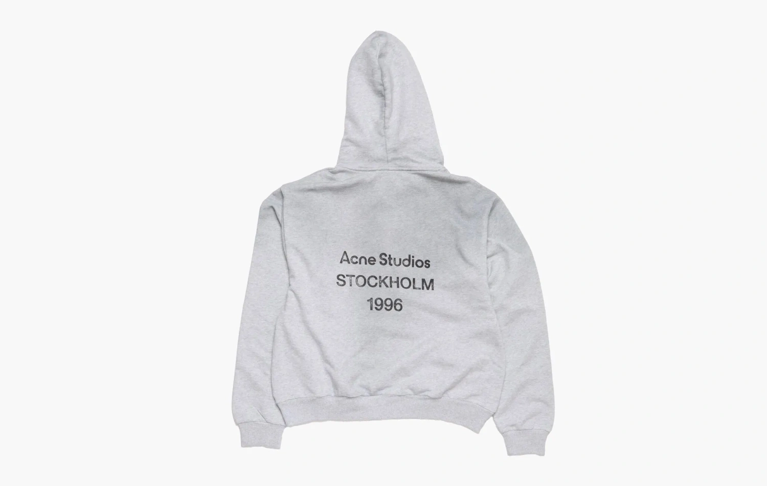 Acne Studios Logo Hooded Sweater Pale Grey Melange 