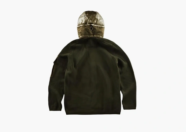 Spyder x C.P. Company Patchwork Detachable Hood Wool Sweater Ivy Green 