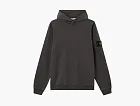 Stone Island Malfile Fleece Hooded Sweatshirt Charcoal Grey