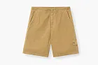 Stone Island Cotton Linen Canvas S.I. Ghost Shorts Dark Beige