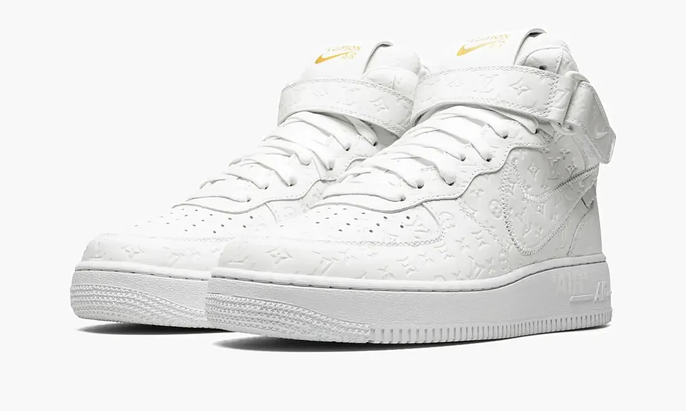 Louis Vuitton Air Force 1 Mid Virgil Abloh - White/White