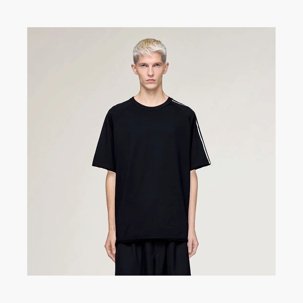 Y-3 3-Stripes Raglan Tee Black